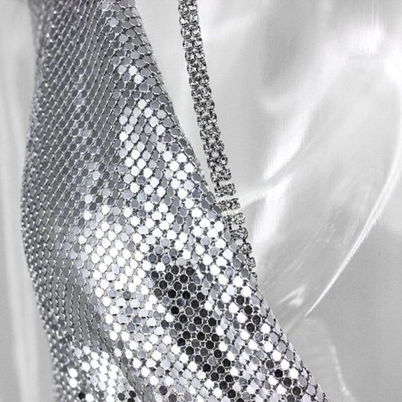 Kendall Silver Chainmail Dress - Picture 3 of 8